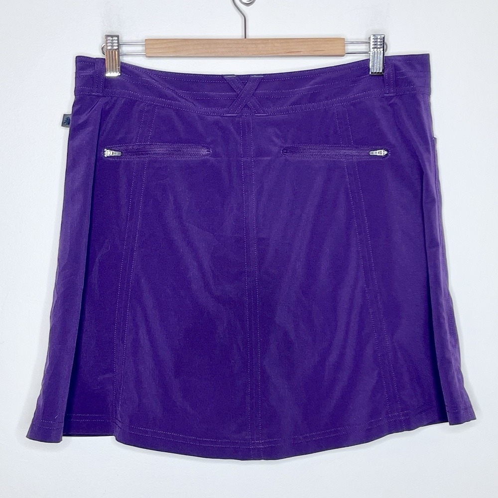 LL Bean Hiking Skort Purple Womens Size 12 Utility Outdoor Skirt Active Athletic - Picture 6 of 6